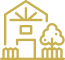 PNG of Home with trees, compouund andd Gray colour Lines